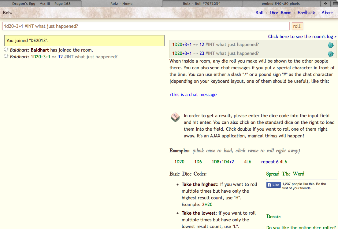 A good unofficial roll...