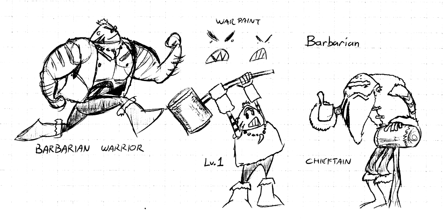 Barbarian - young, old, and really old