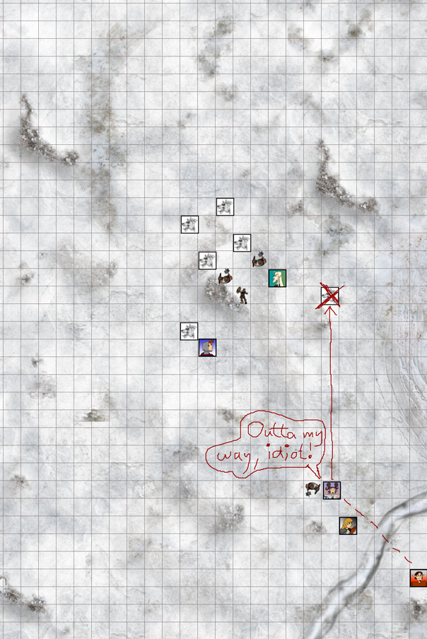 Current DE move with map