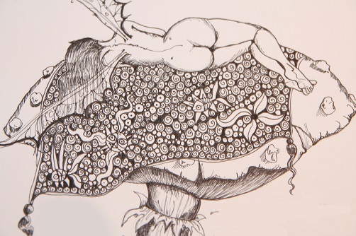 Faerie on a mushroom