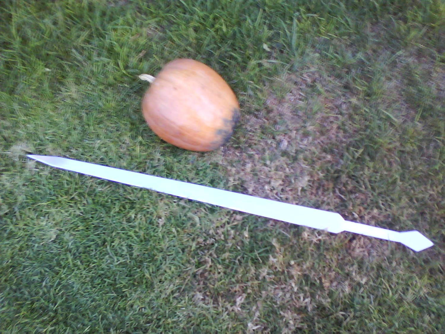 sword and pumpkin