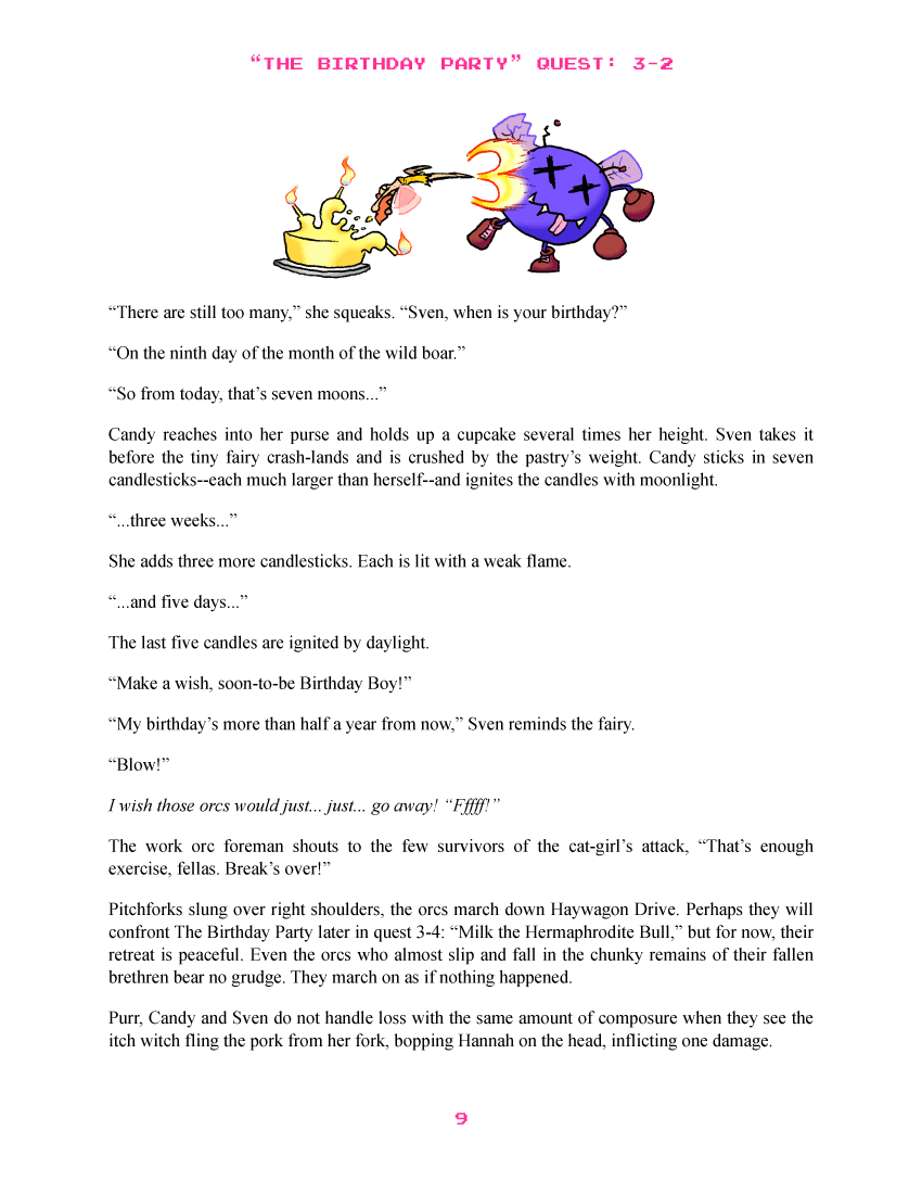 The Birthday Party Quest 3-2, page 09